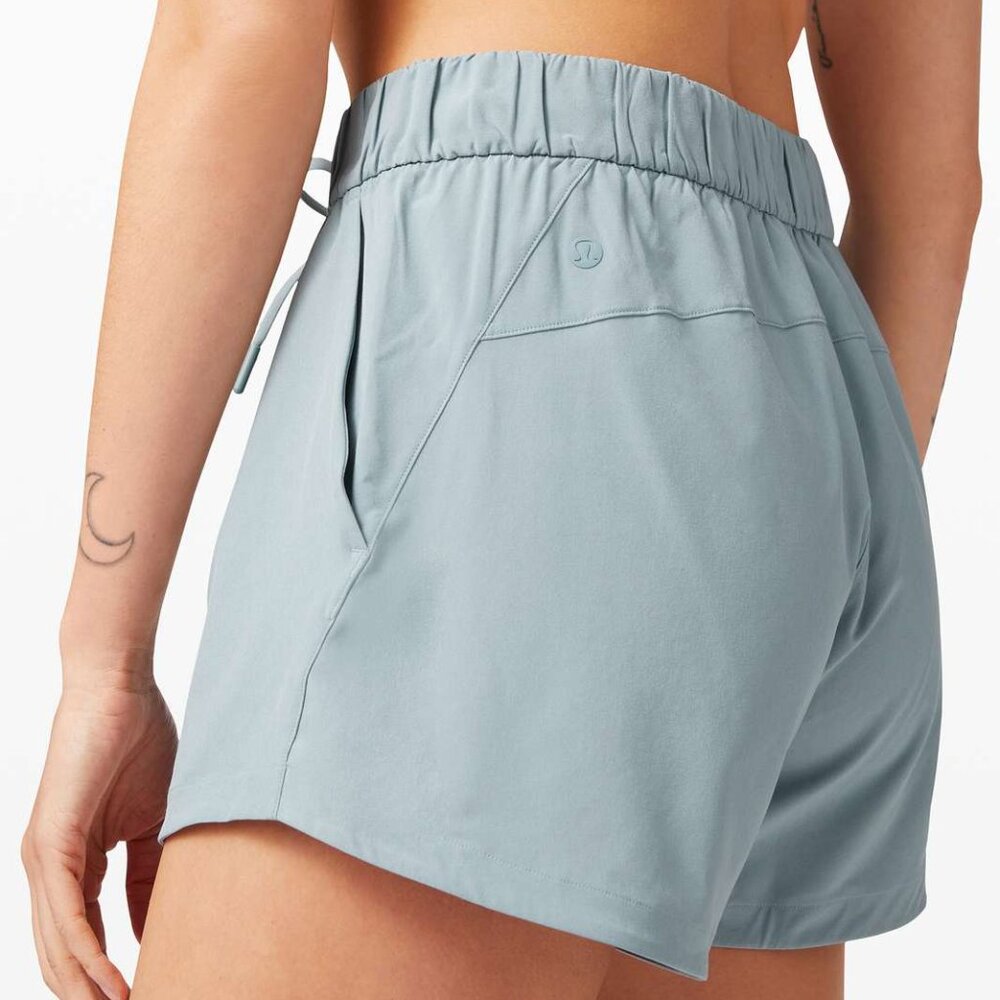 Lululemon Stroll at Sundown Short 3", Blue Cast, W7BBVS, Size 4
